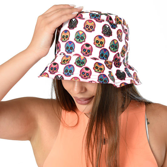 pinky - skulls Bucket Hat