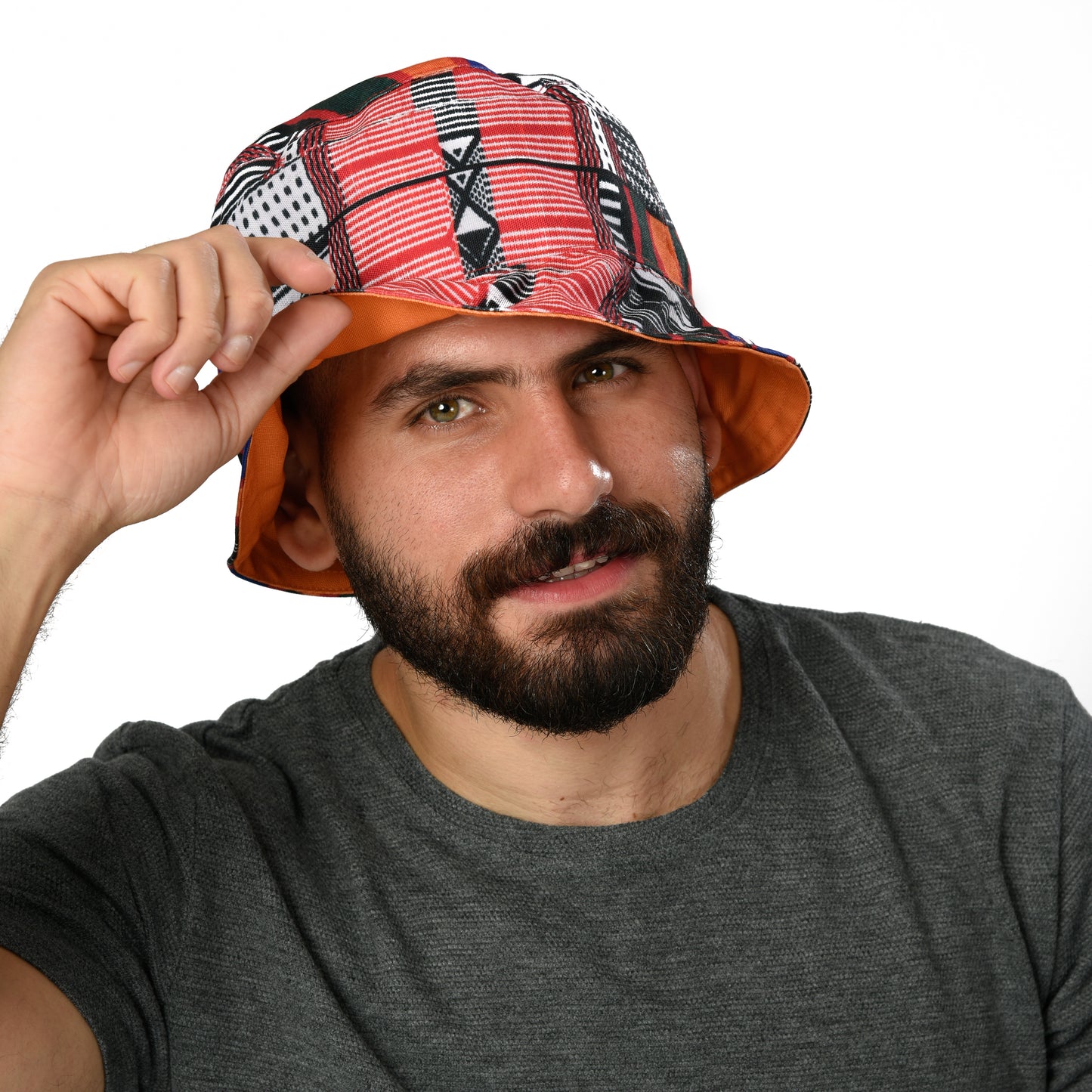 Orange- Bedouin Bucket Hat