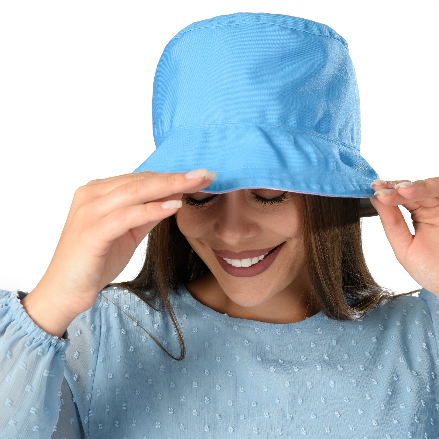 blue - tie dye Bucket Hat