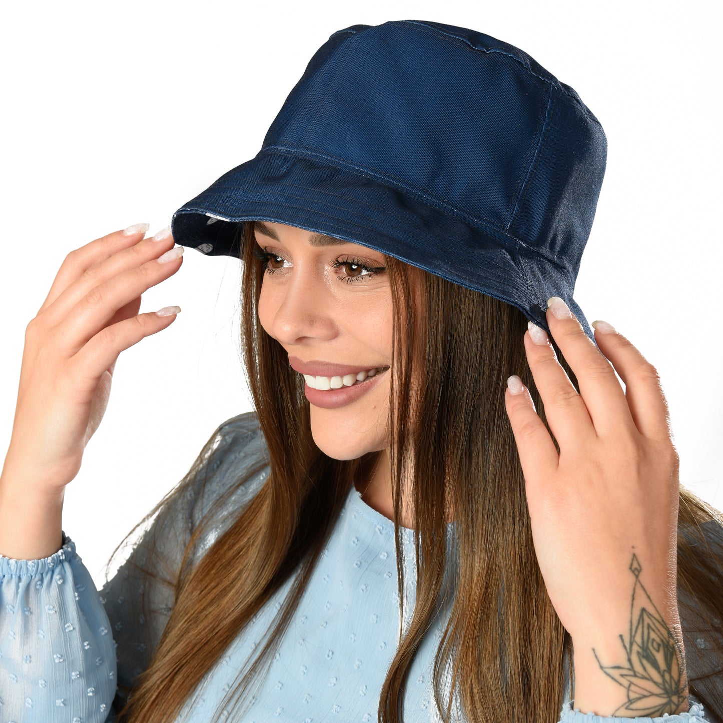 Navy-jellyfish Bucket Hat