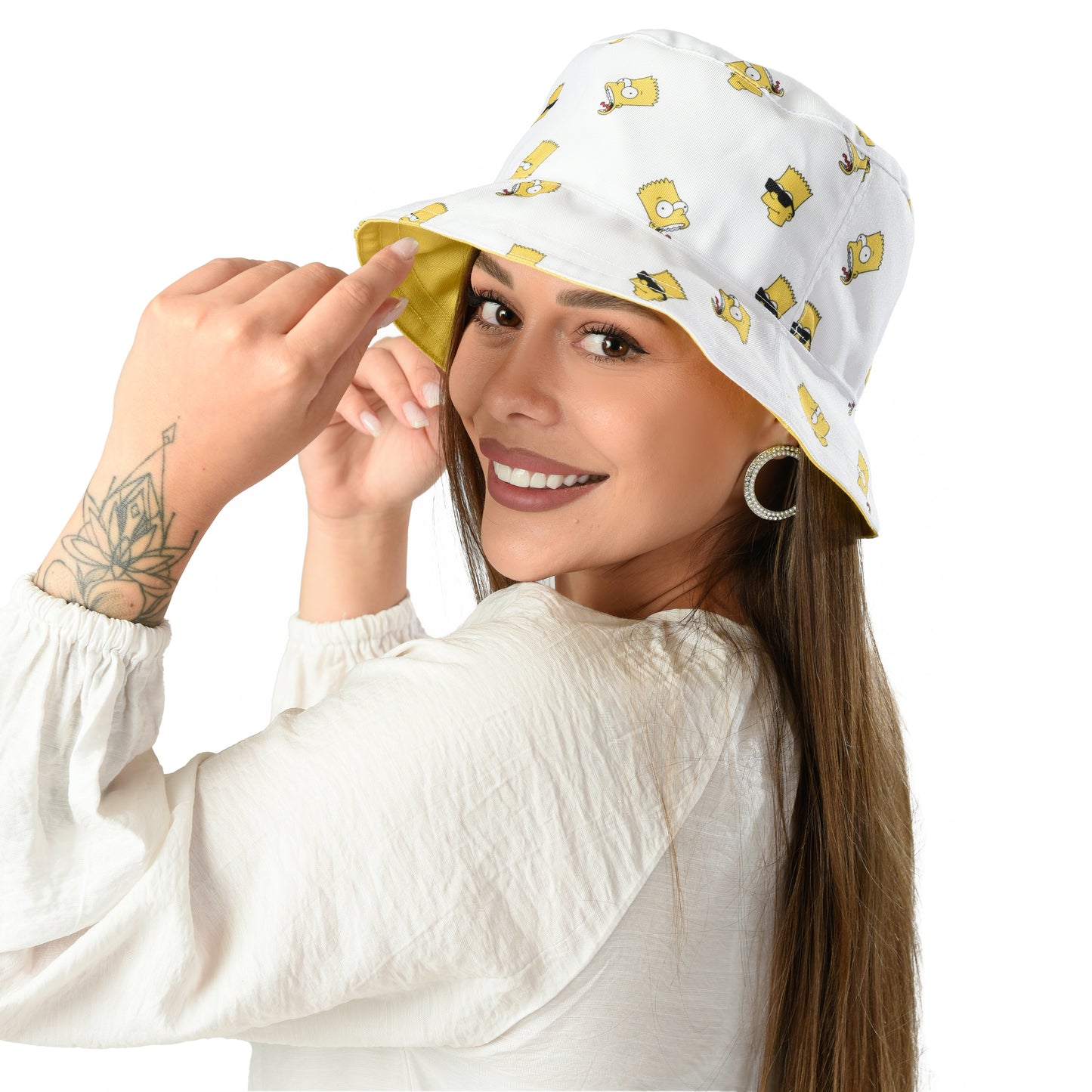 yellow -Simpsons Bucket Hat