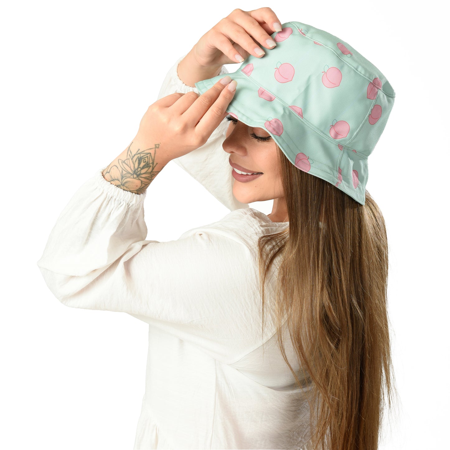Mint - peaches Bucket Hat