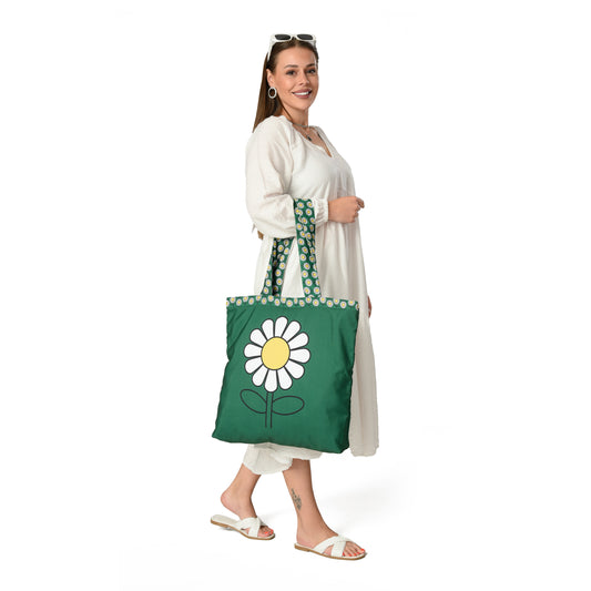Sun Flower Tote Bag + Free Makeup Bag