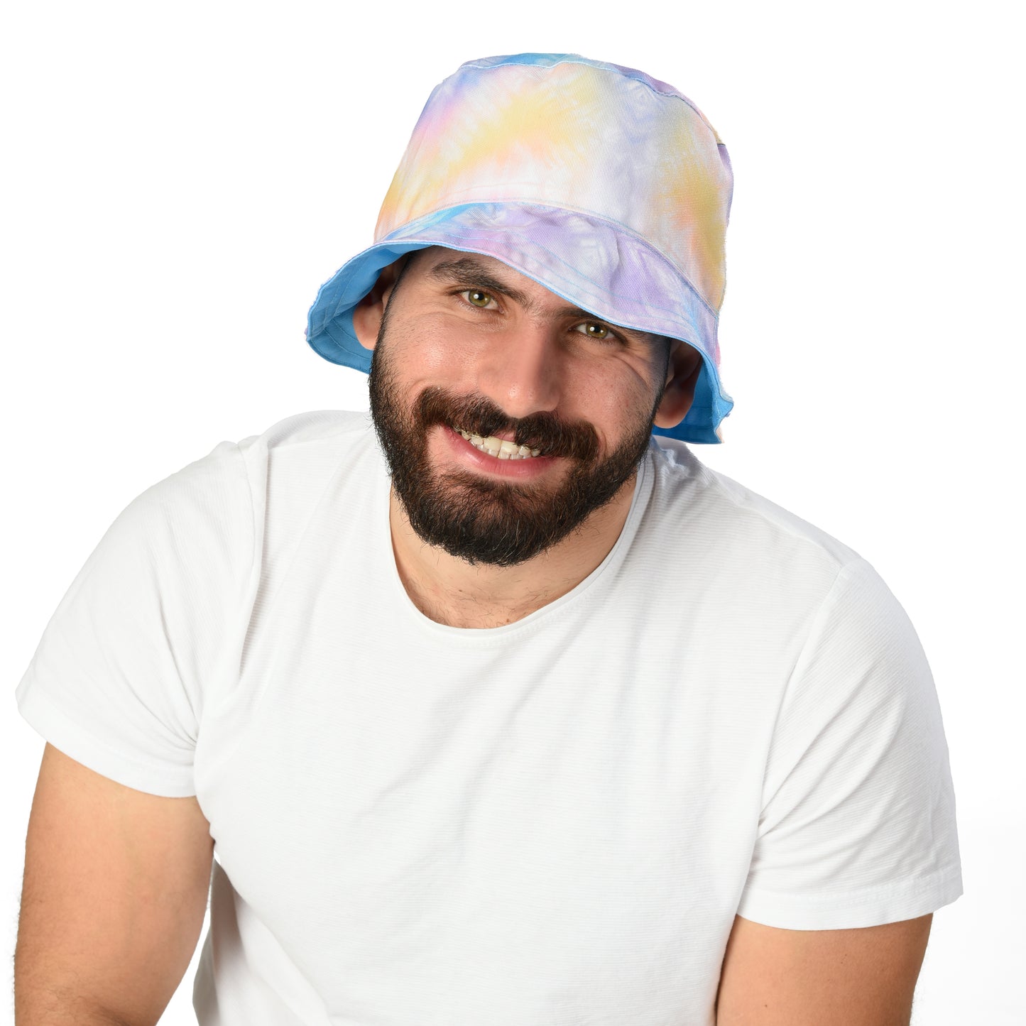 blue - tie dye Bucket Hat
