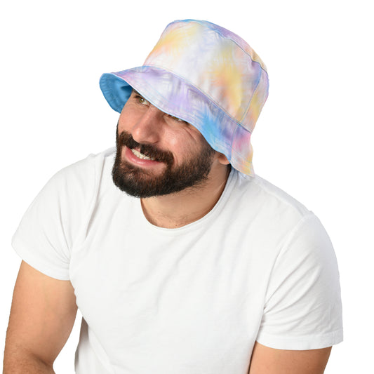 blue - tie dye Bucket Hat