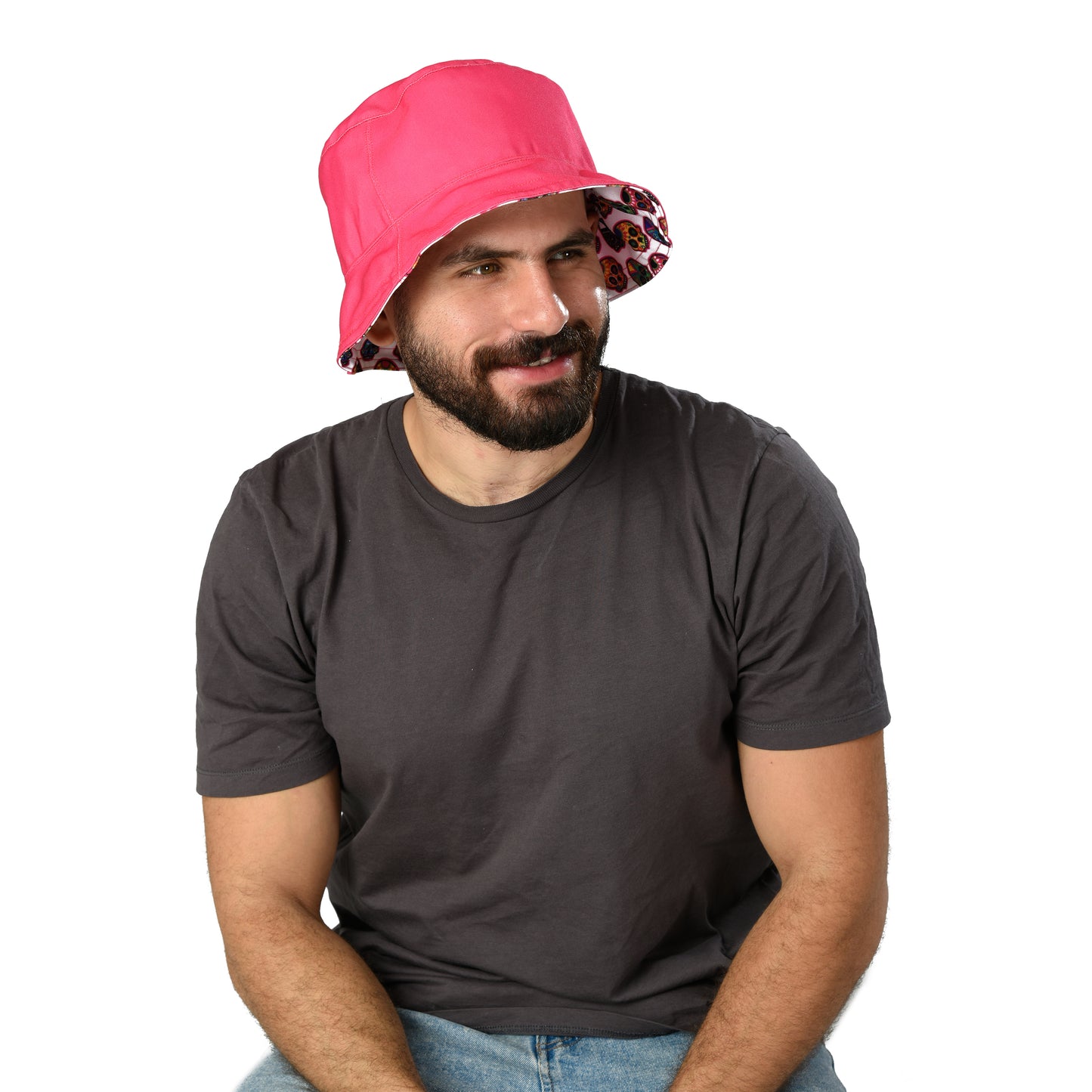 pinky - skulls Bucket Hat