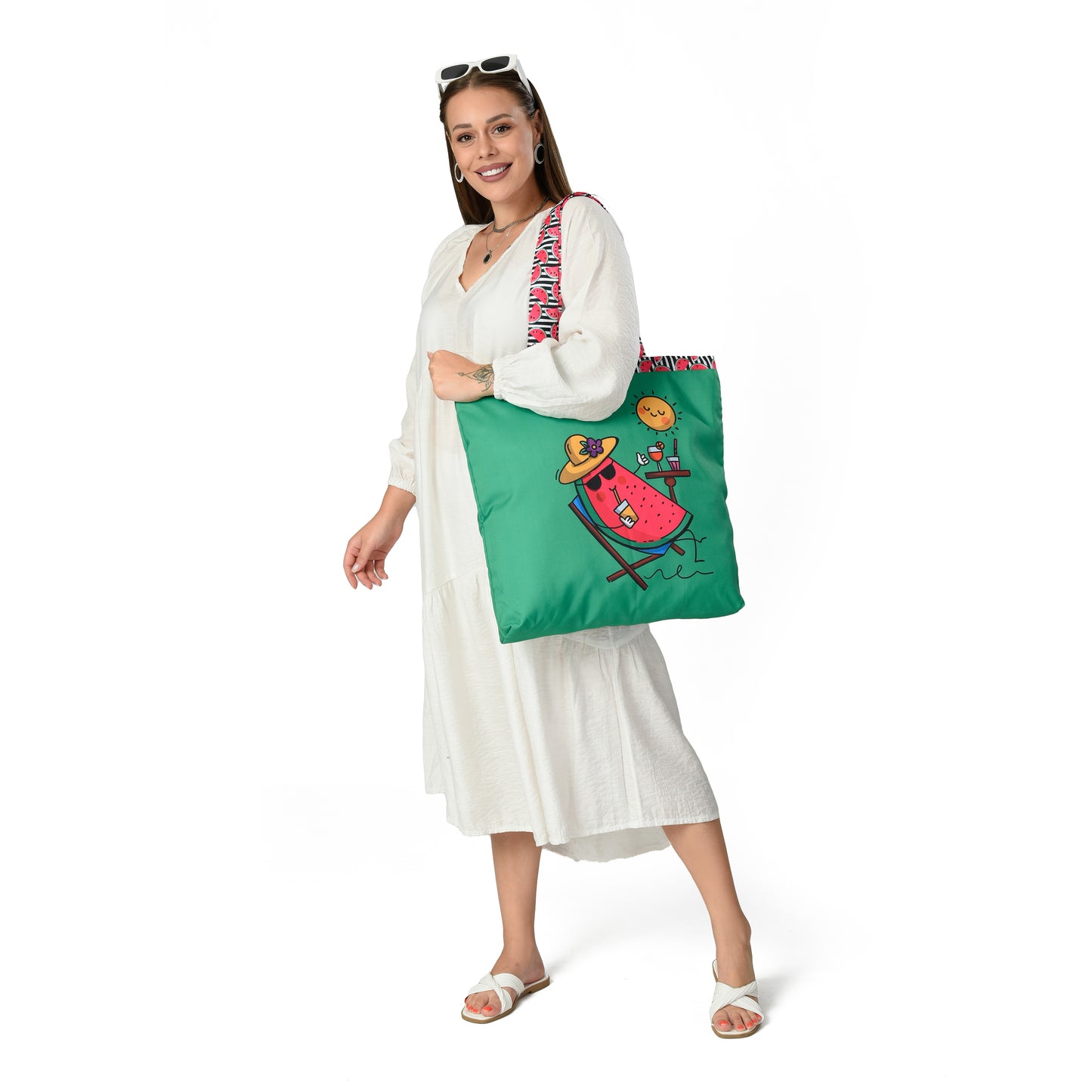 Watermelon Tote Bag + Free Makeup Bag