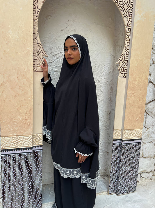 Midnight Elegance 🖤 - Prayer set