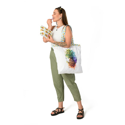 Pineapple Tote Bag + Free Makeup Bag