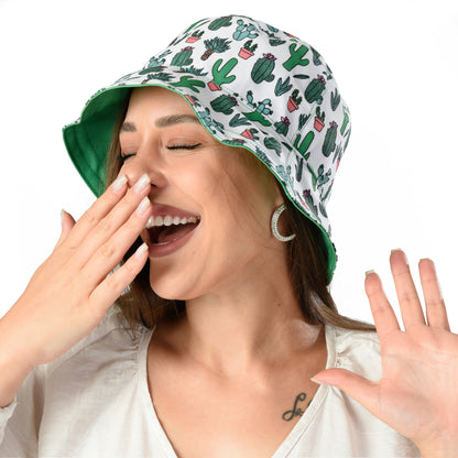 Green - Cactus   Bucket Hat