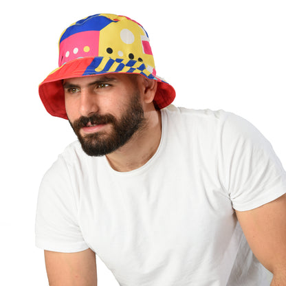 Red - Geo Bucket Hat